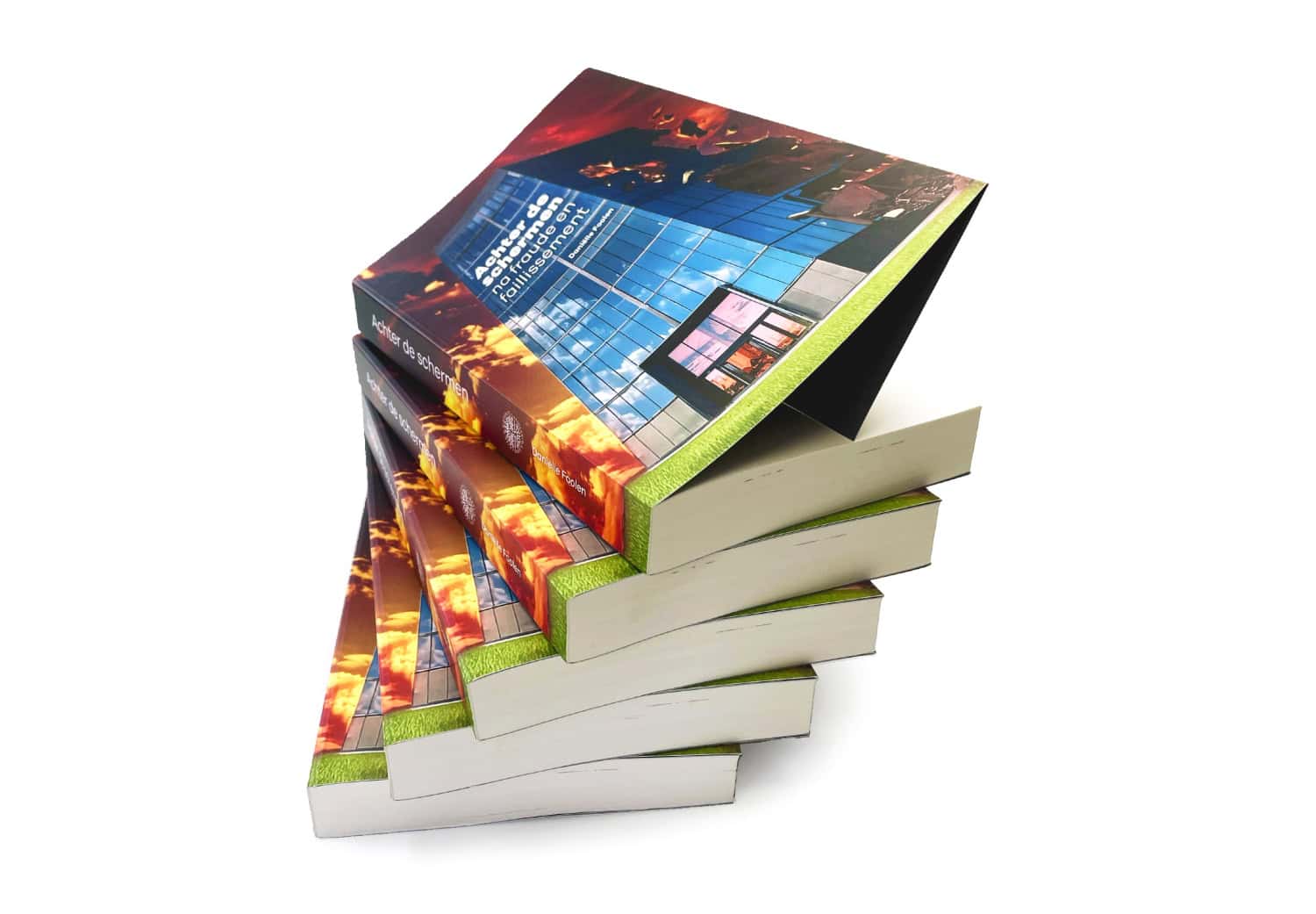 stapel boeken-Achter de schermen stapel boeken 'Achter de schermen' van Daniëlle Foolen